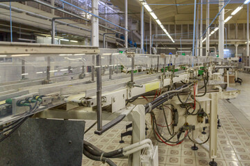 Workshop of big soap making factory.