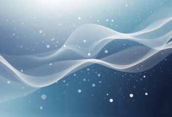 Abstract blue background white particles with copy space for personalized text or messages. Perfect for custom design applications.