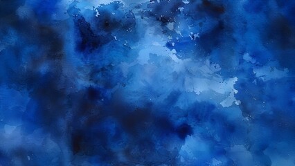 Obraz premium Abstract blue watercolor background with dark and light areas