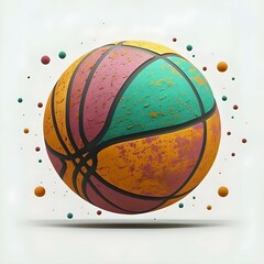 illustration of a basketball