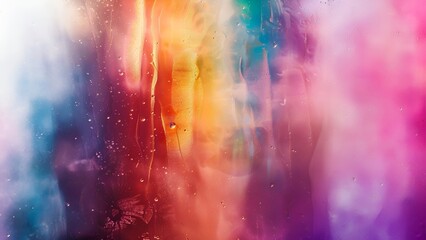 Fototapeta premium Abstract colorful watercolor background with vibrant rainbow colors and smooth liquid gradients