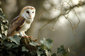 Beautiful owl in its natural habitat