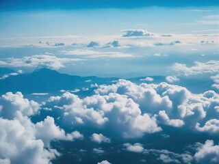 blue sky with clouds