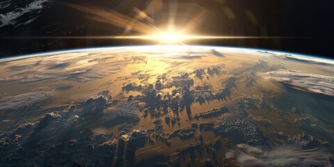Obraz premium a shot of the Earth from Space, generated with AI