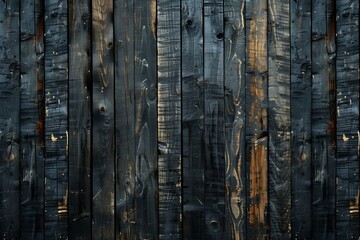 Dark Textured Wood Planks with Natural Patterns