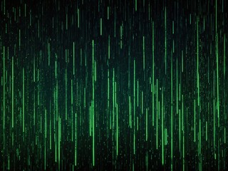 Obraz premium green binary code