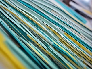 close up of colorful paper