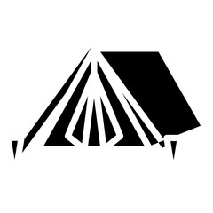 Camping tent Icon Style