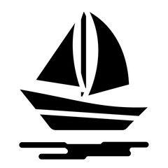 Sailboat Icon Style