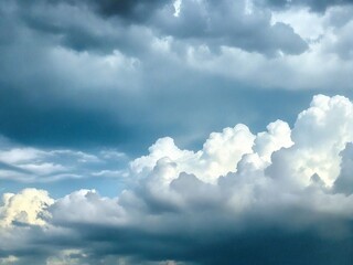 Obraz premium blue sky with clouds