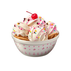 ice cream in a bowl