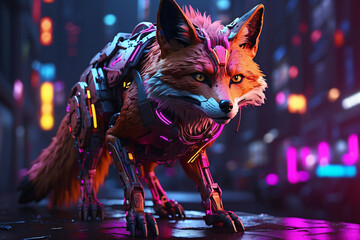 Cyberpunk fox