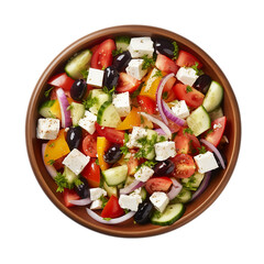 salad with feta cheese and olives