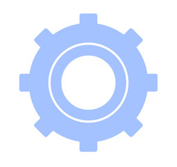 Cog wheel gear icon isolated set. Vector graphic design illustration