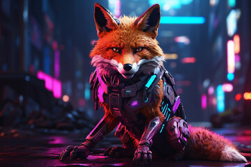 Cyberpunk fox