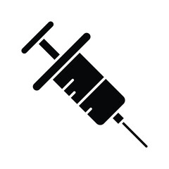Fototapeta premium syringe icon vector template design flat and simple