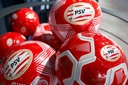 In the fan shop at Philips Stadion - the official playground of FC PSV Eindhoven