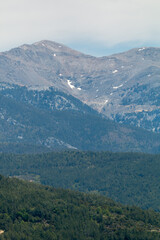 Obraz premium Panoramic view on mountains near Dim Cave, Alanya