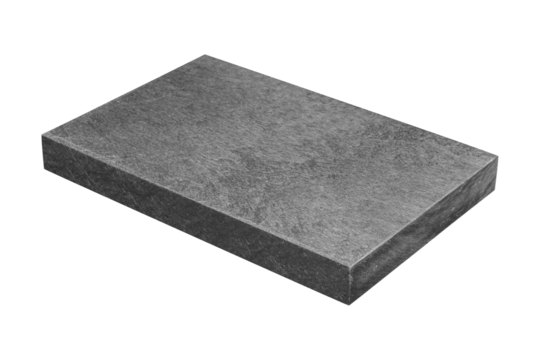 Cutting board plastic is isolated on transparent background. Hole Punching Board.