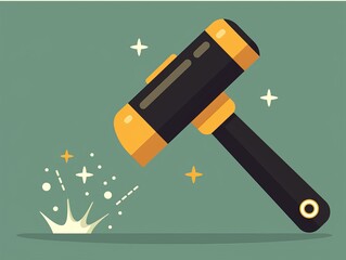 Construction tools. Building repair hand tools, renovation kit hammer