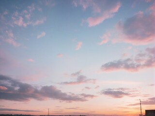 sunset over the river