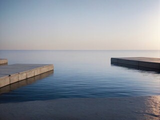 Obraz premium pier at sunset