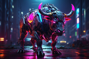 neon bull