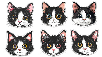 Fototapeta premium stickers black cats