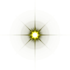 Obraz premium yellow lens flare