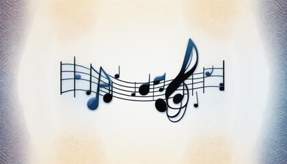 digital painting A music note icon representing au (1)