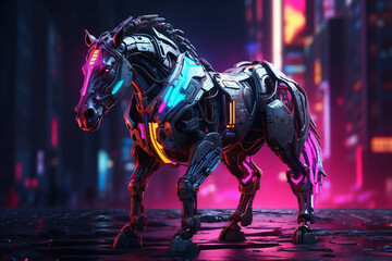 Cyberpunk horse