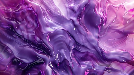 Abstract purple and pink liquid waves futuristic background. Glowing wavy fluid design. 