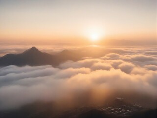 sunrise in the mountains