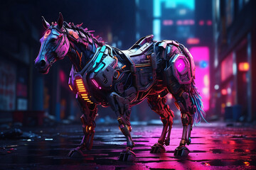 Cyberpunk horse