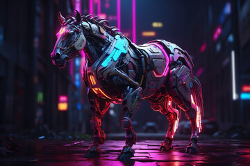 Cyberpunk horse