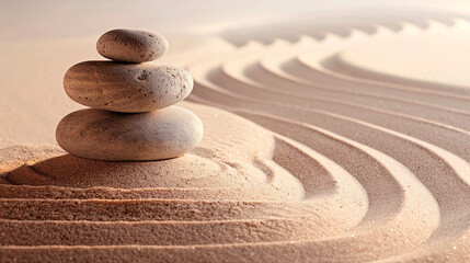 Fototapeta na wymiar zen stones and zen background, zen concept