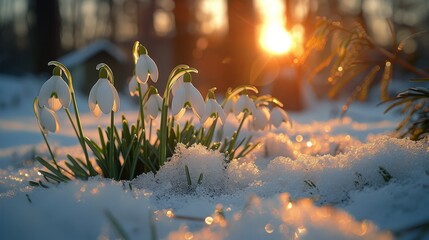 Flowers in the Snow