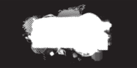 Ink Splash Background . Black Paint Splattered Shape . Grunge texture vector. Distress banner