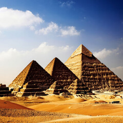 Fototapeta na wymiar Egyptian Pyramids