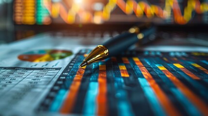 Document graph chart report businessman working data document marketing research development planning management strategy analysis financial accounting.
