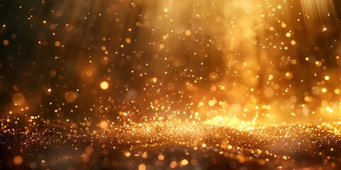 golden sparkling abstract background.