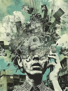 Dadaist Delirium  Embrace absurdity and chaos in a nonsensical depiction of the apocalypse, where reality itself seems to unravel into a surreal fever dream
