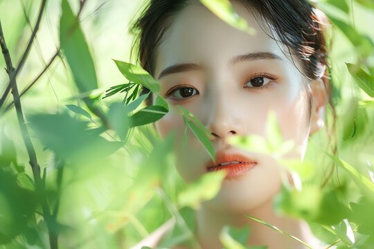 Embrace the Korean Beauty Philosophy  Nurture Your Skin with the Best of Nature , beautiful korea woman portrait