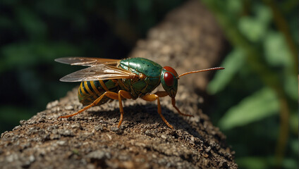 Cicadas close look