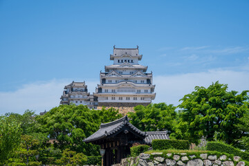 日本の兵庫県姫路市のとても美しい姫路城