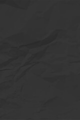 Black clean crumpled paper