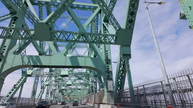 Jacques Cartier Bridge in the city of Montreal Canada - travel photography 