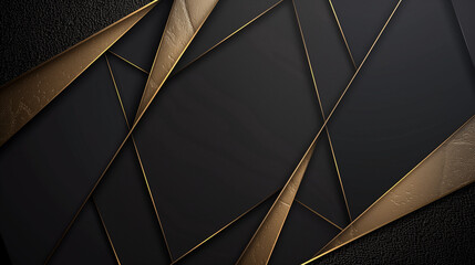 A black and gold background with a gold border
