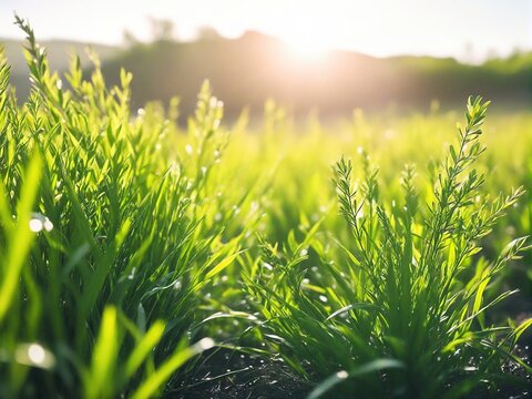 grass and sun