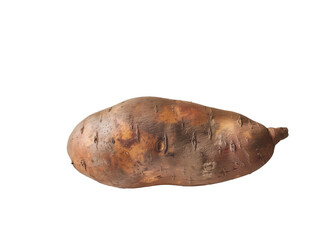 Obraz premium A Single Sweet Potato with a Transparent Background PNG